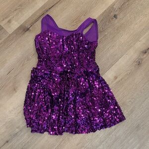Weissman Purple Sequin Dance Costume